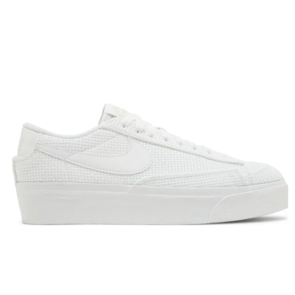 Nike Blazer Low Platform Essential Summit White Woven Sneaker Size 8.5